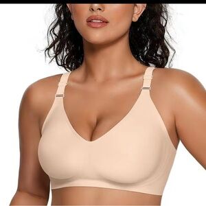 Vertvie Jelly Bra Women Wireless Bras No Underwire Push Up Bra Seamless Supporti